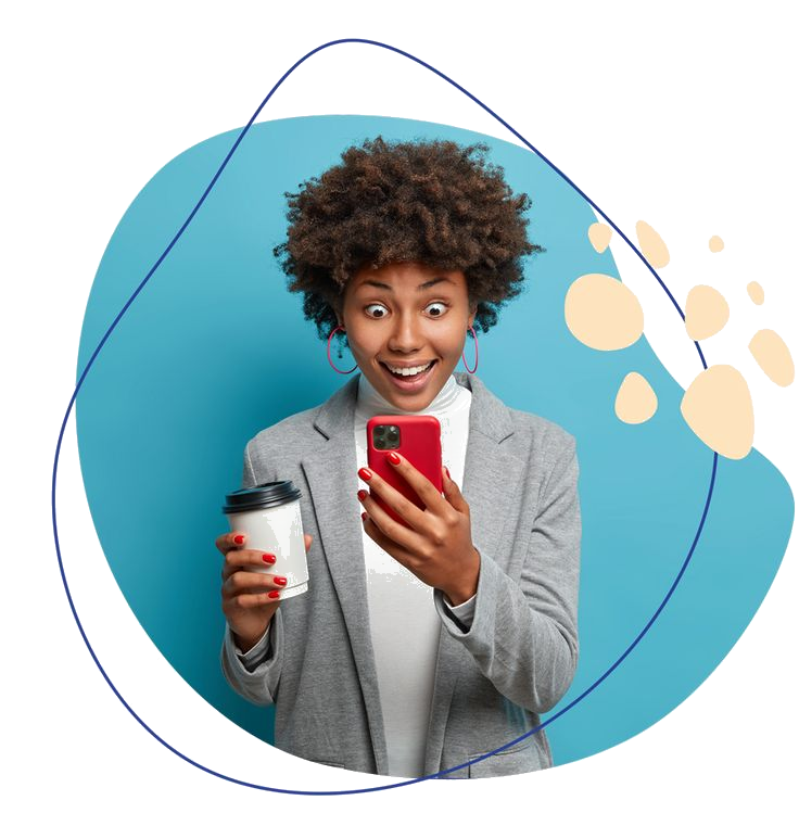Young professional excited about Earnifi financial app